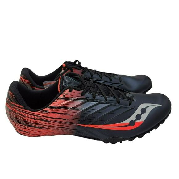 Saucony Running Shoes Spitfire Men’s 14 Track Spikes Red Athletic Sneakers New main image 6